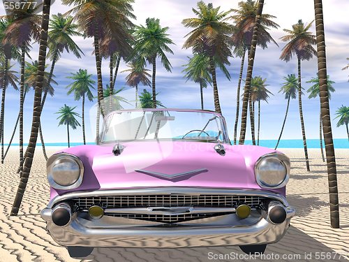 Image of Beached cadillac