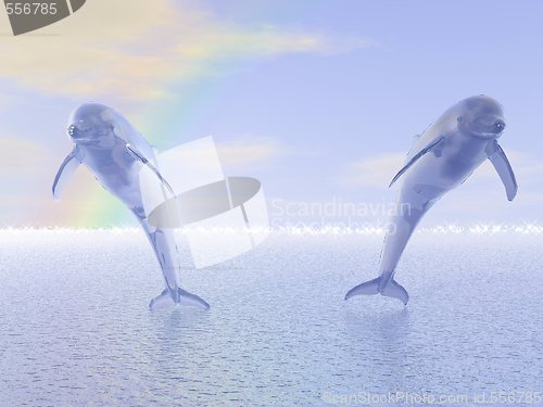 Image of Jumping Dolphins