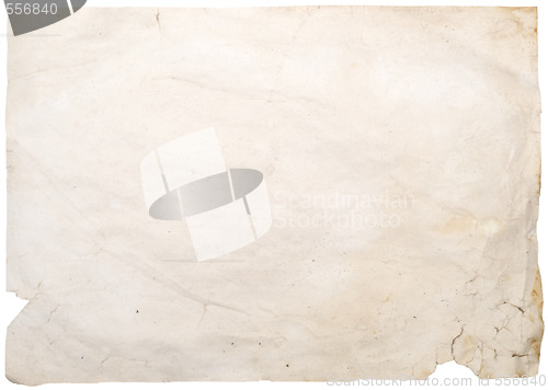 Image of old wrinkled paper