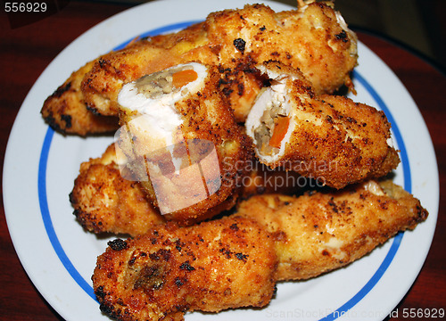 Image of Fried Meat On Plate