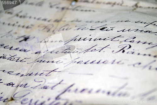 Image of Hand Written Text