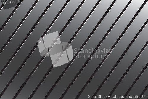 Image of Silver Grooved Metal