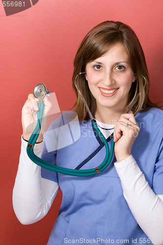 Image of Nurse With Stethoscope