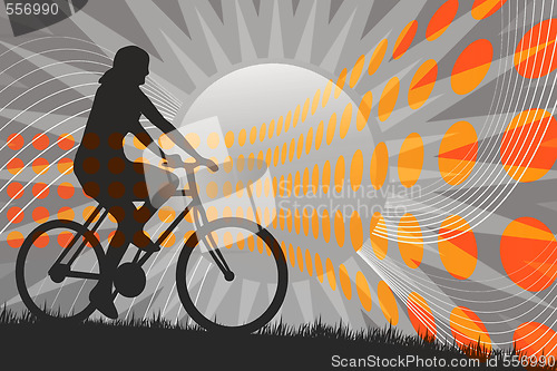 Image of Mountain Biking Silhouette