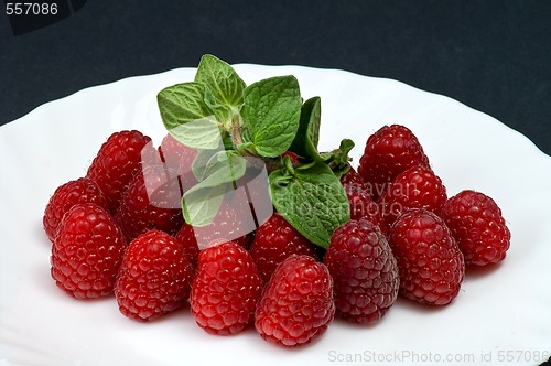 Image of Fresh ripe raspberry