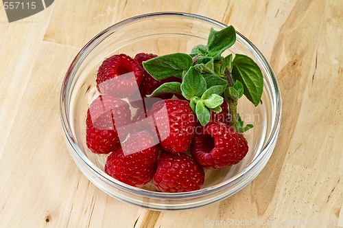 Image of Fresh ripe raspberry