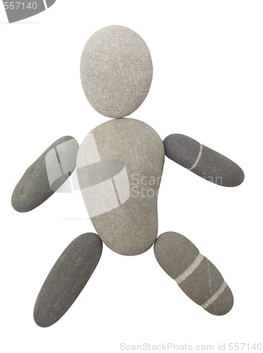 Image of pebble man