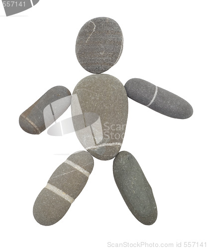 Image of pebble man