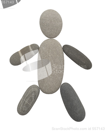 Image of pebble man