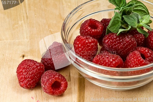 Image of Fresh ripe raspberry