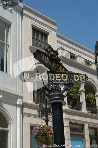 Image of Road sign in Beverly Hills