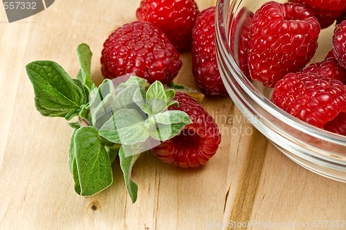 Image of Fresh ripe raspberry