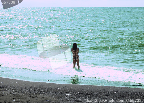 Image of woman at the beach