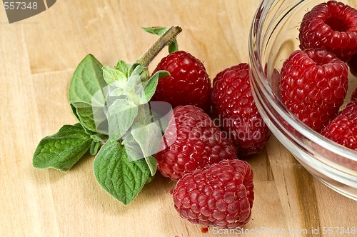 Image of Fresh ripe raspberry