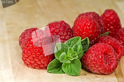 Image of Fresh ripe raspberry