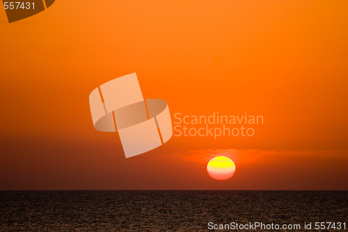 Image of sea sunset