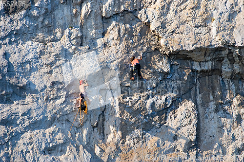 Image of rock climbers