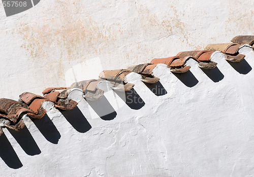 Image of tiled roof close-up