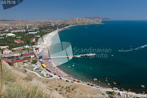 Image of Small coastal city