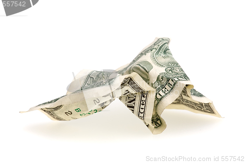 Image of crumpled dollar