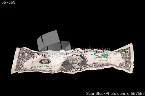 Image of crumpled dollar