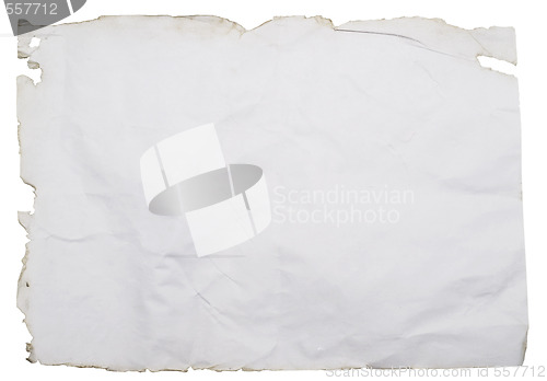 Image of old wrinkled paper