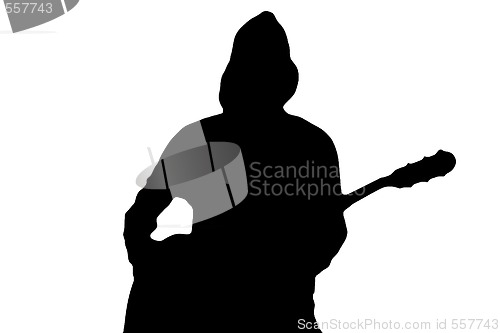 Image of Guitarist Silhouette