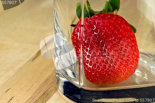 Image of Strawberry in the glass