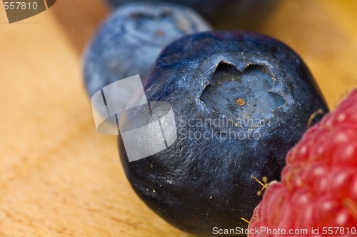 Image of Raspberry and blueberry