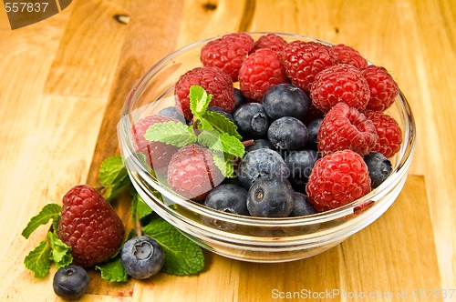 Image of Raspberry and blueberry 