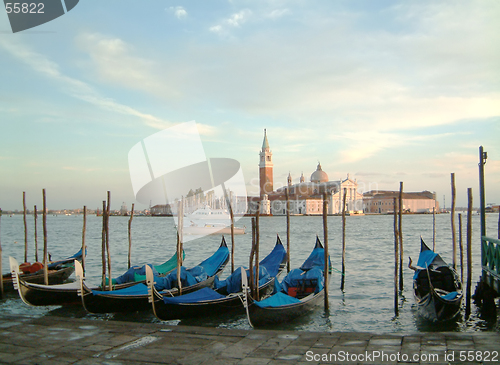 Image of Gondolas evening