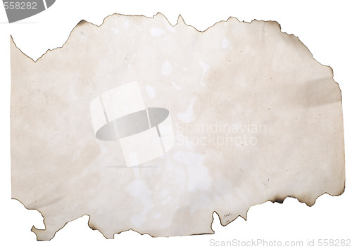 Image of burnt paper