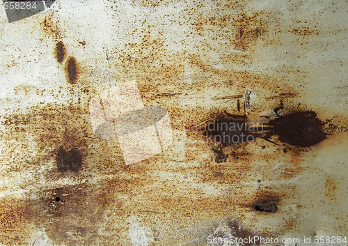 Image of damaged rusty metal