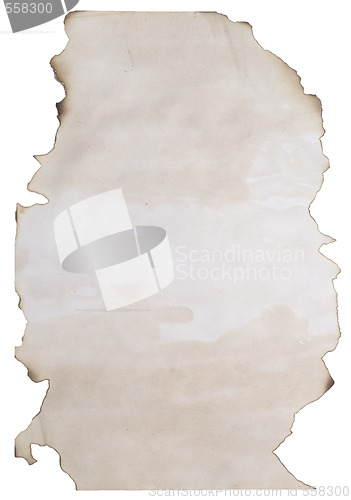 Image of old burnt blank