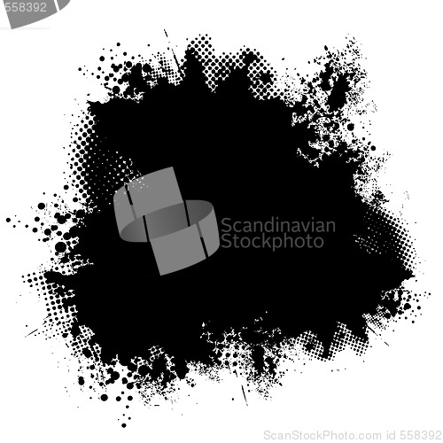 Image of ink black halftone