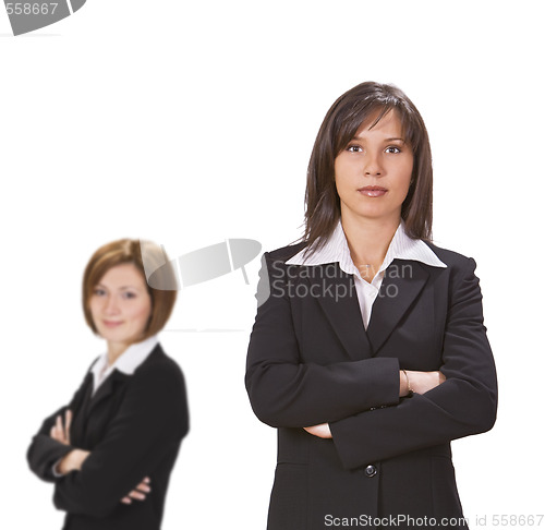 Image of Two confident businesswomen