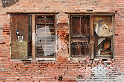 Image of brick wall and windows