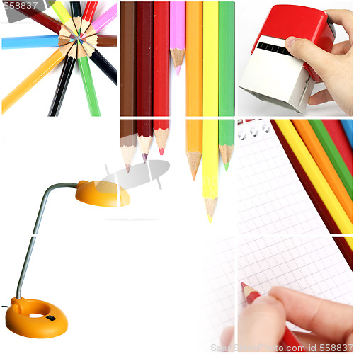 Image of Colorful office collage.