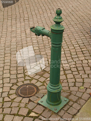 Image of Water pump for drinking-water.