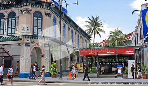 Image of street szene in Singapore