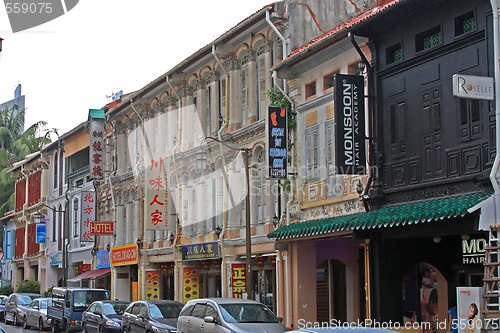 Image of street szene in Singapore