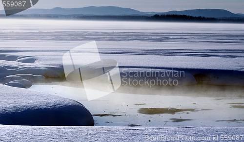 Image of Fog on Lake