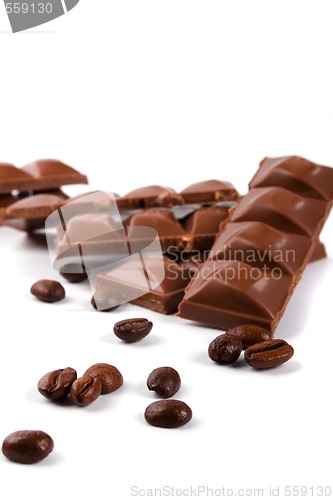 Image of chocolate and coffee beans