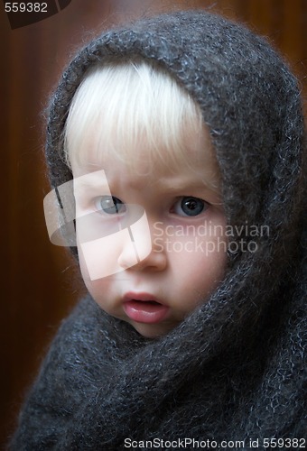 Image of girl in shawl