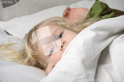 Image of girl falling asleep