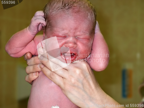 Image of baby in hands