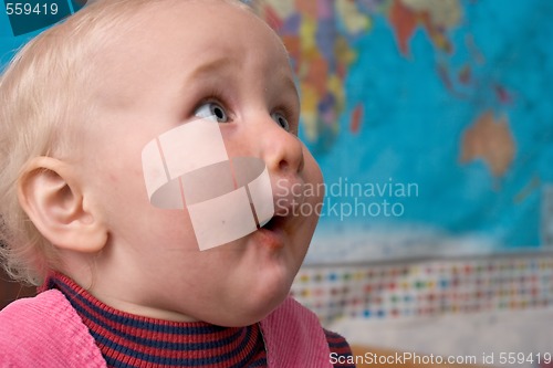 Image of surprised baby