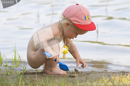 Image of baby on the beach