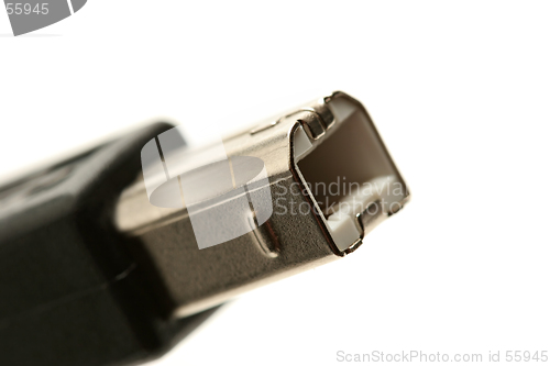 Image of usb plug macro