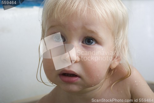 Image of baby portrait in bath